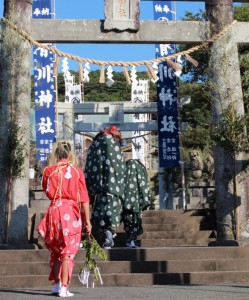 新上五島町有川神社のお祭りの風景