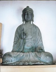 金谷寺の銅造菩薩形坐像