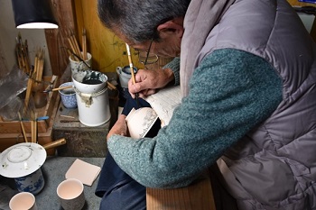 三川内焼 染付技術