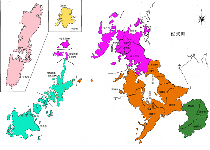 長崎県地図