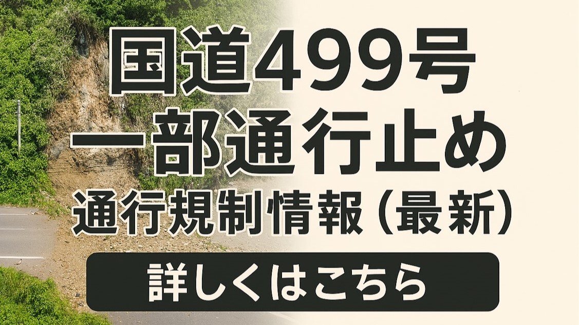 国道499号一部通行止め