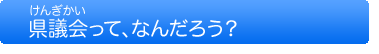 県議会って、なんだろう