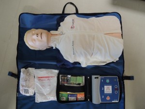 訓練用AEDの写真です