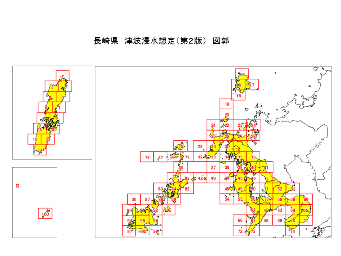 長崎県津波浸水想定（第２版）図郭