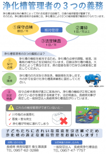 浄化槽管理者の3つの義務 1ページ