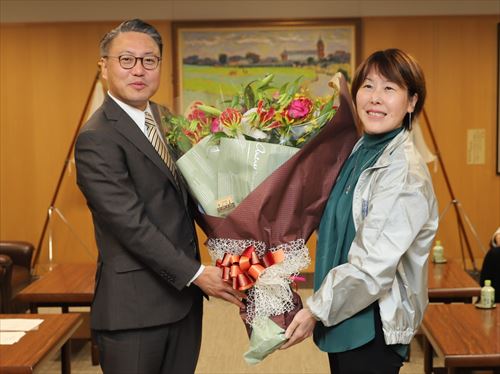 花束贈呈