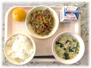 平戸市の給食写真