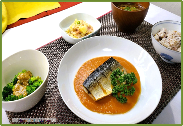 魚のトマトカレースープ仕立て