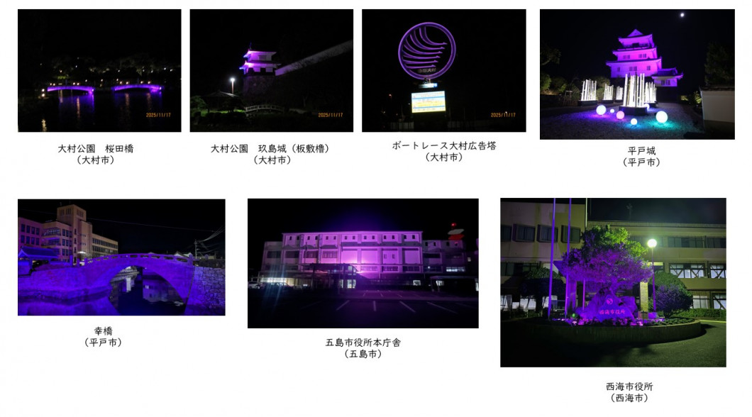 パープルライトアップ②