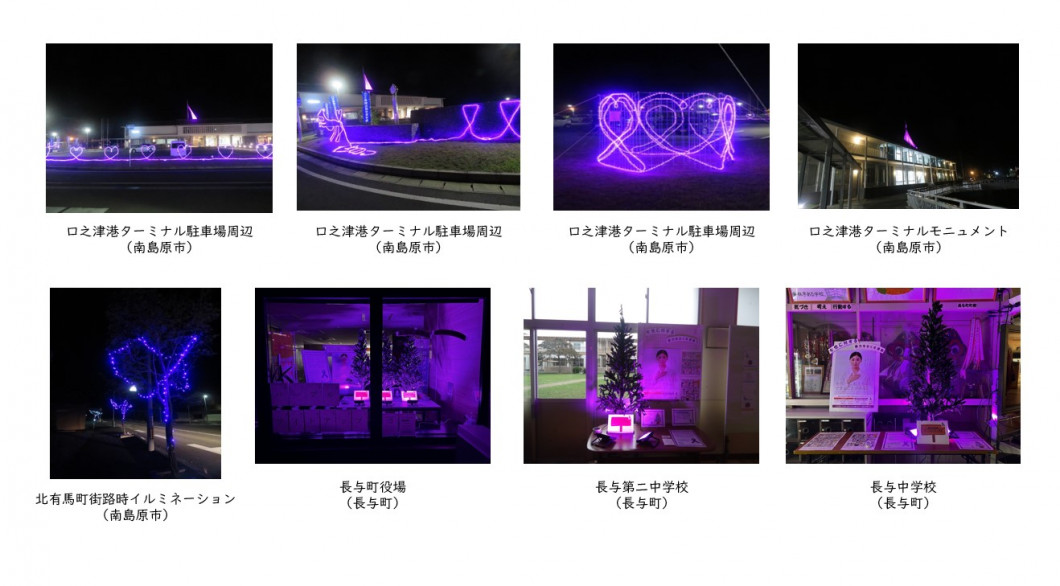 パープルライトアップ③