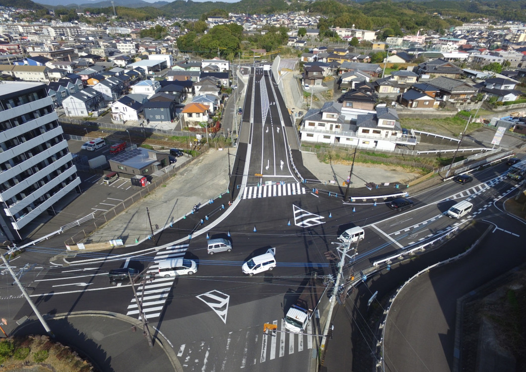 ドローン撮影（起点側）