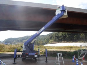 高所作業車の試乗