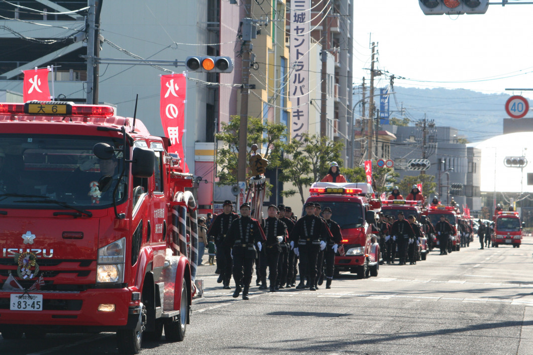 パレードの様子(大村市)