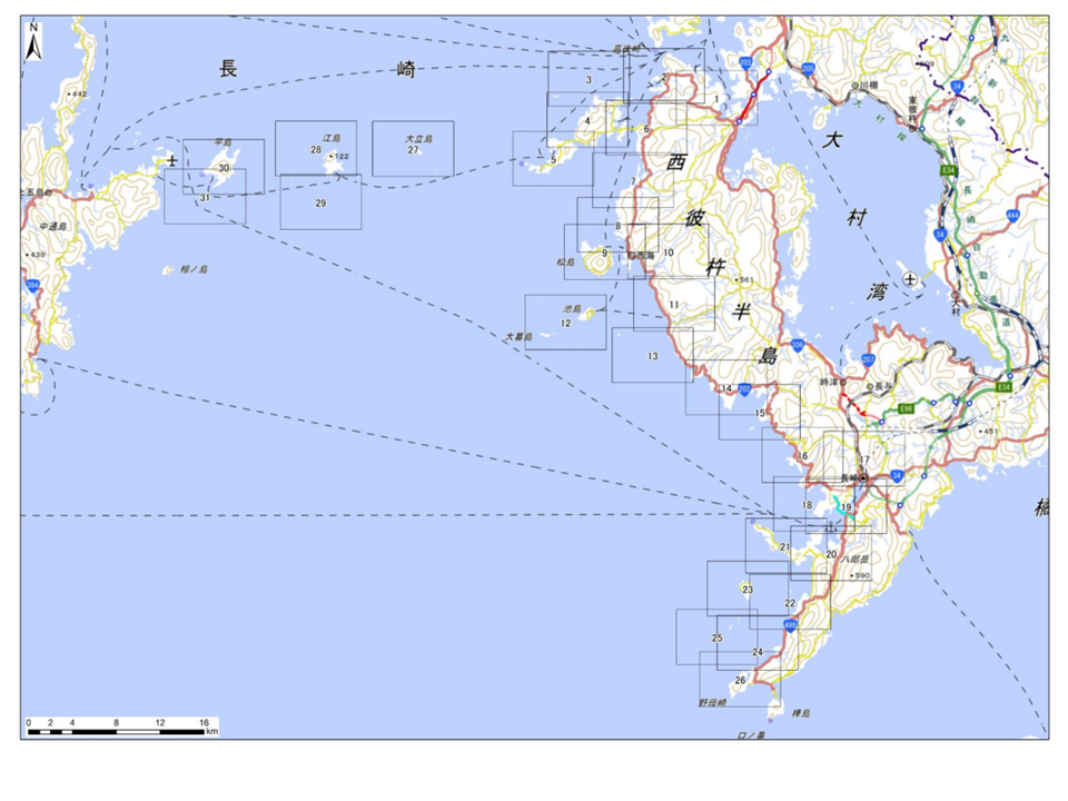 西彼杵沿岸の図郭
