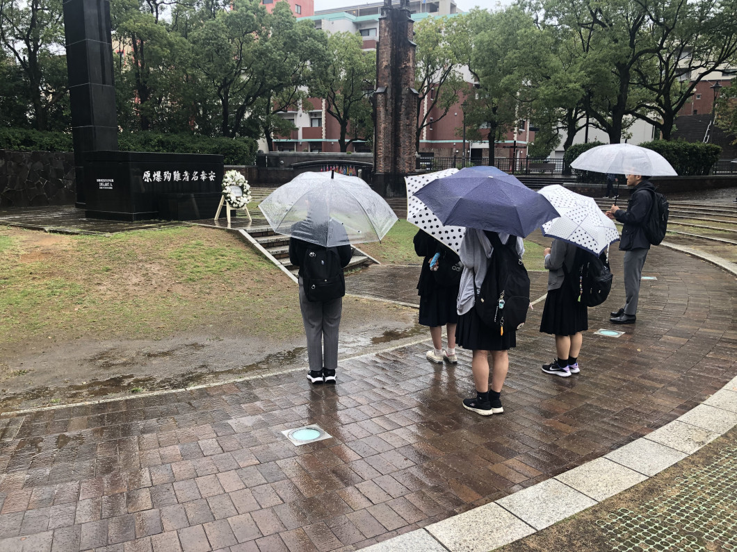 爆心地公園にて