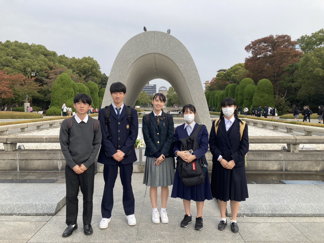 平和記念公園にて