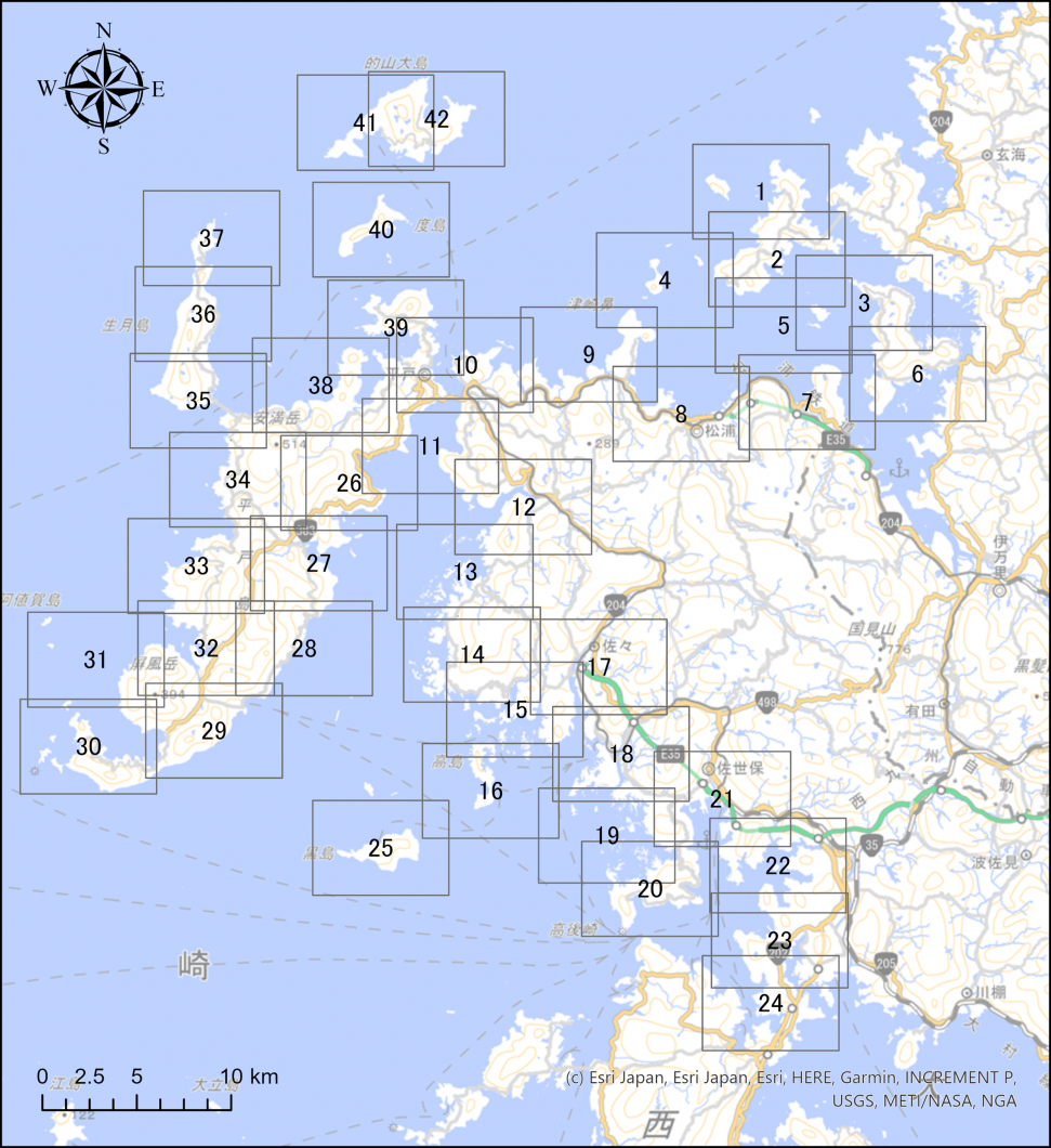 詳細図(松浦湾沿岸)