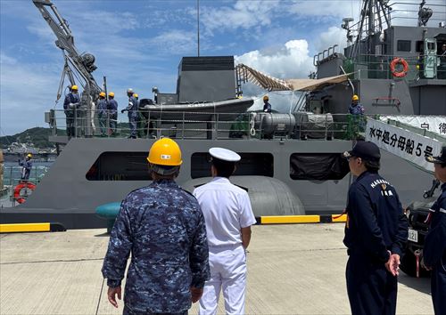 水中処分母船による訓練_R